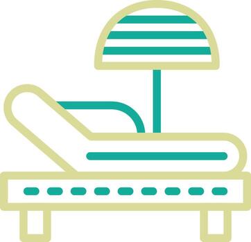 Sunbed Vector Icon
