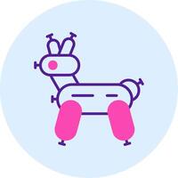 icono de vector de perro globo