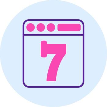 Seven Vector Icon