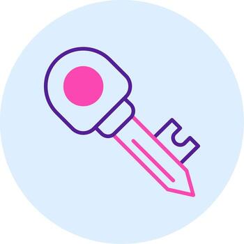 icono de vector clave