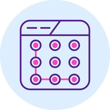 Lock Pattern Vector Icon