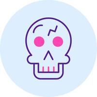 icono de vector de calavera