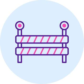 icono de vector de barricada