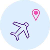 icono de vector de avion