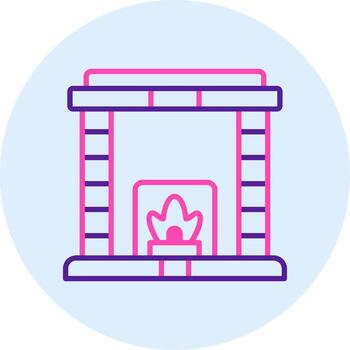 Fireplace Vector Icon