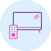 icono de vector de pantalla de tv