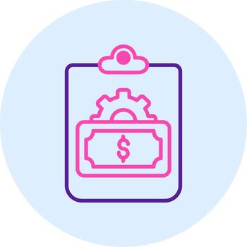 icono de vector de costo