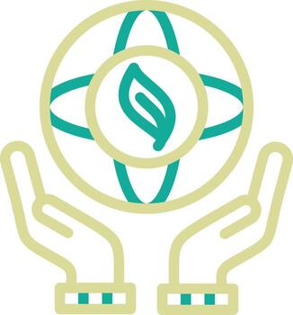 salvar planeta vector icono