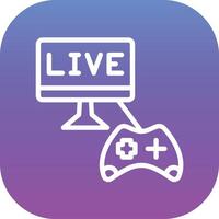 Game Streaming Vector Icon