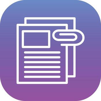 adjunto archivo vector icono