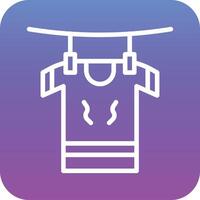 Drying Clothes Vector Icon