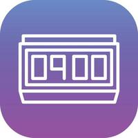 Digital Clock Vector Icon