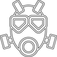 icono de vector de máscara de gas