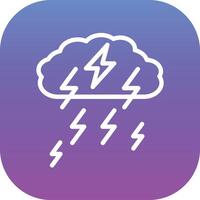 Thunderstorm Vector Icon