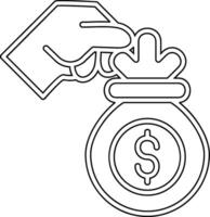 Money Bag Vector Icon