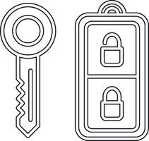 Car Key Vector Icon