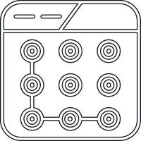 Lock Pattern Vector Icon