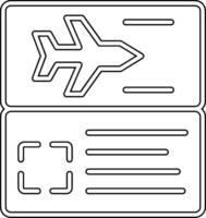 Plane Ticket Vector Icon