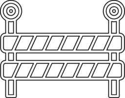 icono de vector de barricada