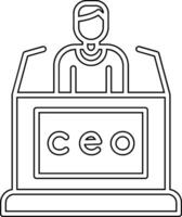 CEO vector icono