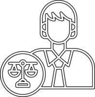 Lawyer Vector Icon