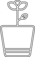 Flower Pot Vector Icon