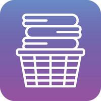 Clothes Basket Vector Icon