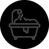 icono de vector de baño