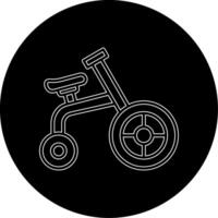 acrobático bicicleta vector icono