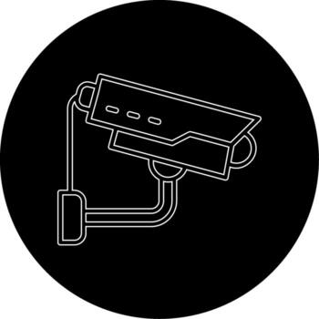 icono de vector de cámara de seguridad