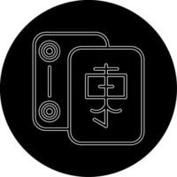 dominó chino vector icono