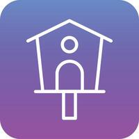 Bird House Vector Icon