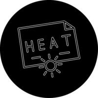 icono de vector de calor