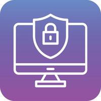 Computer Security Vector Icon