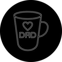 icono de vector de taza