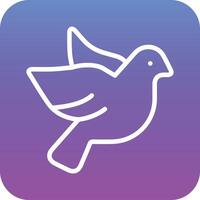 Dove with Heart Vector Icon