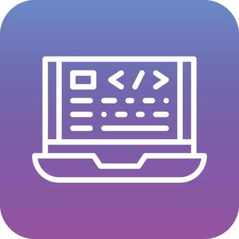 Web Coding Vector Icon