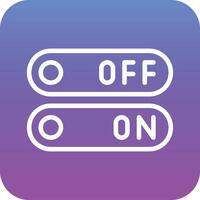 On Off Switch Vector Icon