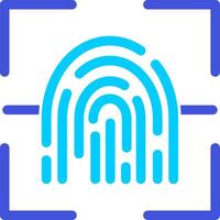 Fingerprint Scanner Vector Icon