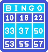 icono de vector de bingo