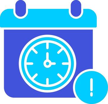 icono de vector de fecha límite