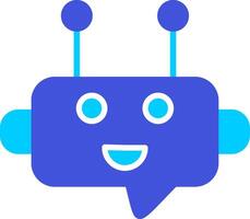 robot charla vector icono