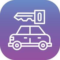 Rent Car Vector Icon