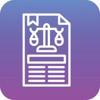 Legal Documents Vector Icon