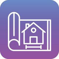 House Blueprint Vector Icon