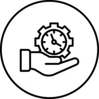 icono de vector de gestión de tiempo