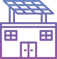 Eco Solar Home Vector Icon