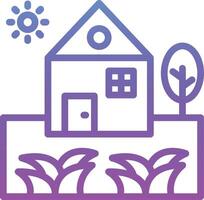 Home Landscape Vector Icon