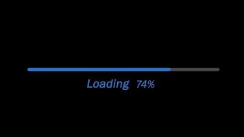 Loading animation with black background video