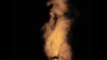Feuer bewirken mit schwarz Hintergrund video